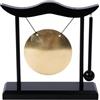 F Fityle Tavolo da gong desktop gong tavolo a percussione strumento decorazione domestica arte decorativa piccoli mestieri con supporto e ornamento di