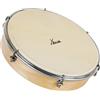 XDrum HTM-10S Tamburo a Mano 10 con Pelle Naturale - Tamburo a Cornice con Pelle Naturale - Accordabile con 6 Ganci di Tensione - Cornice in Acero - Manico Ergonomico - Naturale