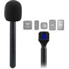 JCMOYUTY Supporto per microfono magnetico DJI Mic Mini, Mic 1 2 3 Maniglia portatile per Rode Wireless Micro, GO 2 II, ME, Pro Wireless Lav Microfono Intervista Handheld Handle Mount Adapter