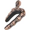 Eujgoov Capotasto Regolabile con Teschio per Chitarra Acustica Folk in Metallo e Gomma Accessorio Musicale per Chitarristi