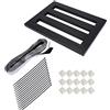 Gsycle 1 set pedaliera effetti, pedali Donner in lega di metallo antiscivolo per chitarra con morsetto per nastro di installazione per accessori per strumenti (Medium)