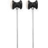 Beelooom 2X Acciaio & Feltro Albero Nero Drum Pedale Grancassa Battente Strumento Parte Accessorio