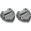 Osmond Mini Kalimba a 8 , trasparente, strumento per pianoforte a ,