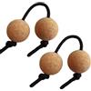 Generic Kashaka Shaker - Percussioni a sfera ritmica, 2 paia di strumenti a sfera in sughero Asalato Kashaka Shaker - shaker per principianti con lunghezza del cavo regolabile per lezioni di musica