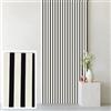 Briconess.com Set 4 pannelli fonoassorbenti decorativi in mdf per uso interno, Effetto Legno, Pannelli Murali, Design Moderno 60xH275 cm (Bianco)