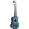 JISADER Bambini ukulele giocattolo a corde chitarra portatile in età prescolare strumento musicale per chitarra per bambino principiante di età 3+, Blu