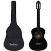 vidaXL Chitarra Classica Principianti e Bambini Custodia Nera 1/2 34