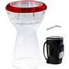 Wambooka Diamond Red Ruby Darbuka, pelle da 22,5 cm, corpo unico in policarbonato, indistruttibile, leggera, trasparente, professionale con borsa, lunghezza 43 cm, ideale per uso live e studio.