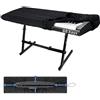 Animal-Gifts Copertura antipolvere per tastiera di pianoforte a 88 tasti, protezione antipolvere per tastiera elettronica con elastico resistente e blocco del cavo, accessori indispensabili per pianoforte