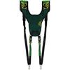 XDrum Tracolla Djembe Eco Verde, Tracolla per portare djembé, 2 moschettoni | In poliestere resistente, Regolabile in lunghezza da 60 a 76 cm, Spessore tracolla: 8 cm, Cuciture resistenti allo strappo