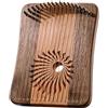 CIKSCO Arpa a lira portatile a 17 corde con chiave for accordatura, corde extra e borsa di tela, strumento musicale in legno for bambini e adulti, pianoforte a pollice (Color : Cherry+Black Walnut)
