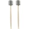Cionyce Confezione da 2 bacchette per batteria in feltro di lana da 33 cm, bacchette antiscivolo per percussioni per basso, per rullanti, colore grigio
