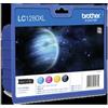 Brother Multipack Cartuccia Brother LC1280XLRBWBPDR Ciano Magenta Giallo - LC-1280XL