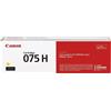 Canon 075 H cartuccia toner 1 pz Originale Giallo - 075 HY