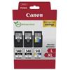 Canon 540L x2/CL-541XL Multipack - Confezione da 3 - Alta resa - Nero, colore (ciano, magenta, giallo) - PG-540L+CL-541XL