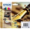 Epson Multipack Epson nero / ciano / magenta / giallo C13T16364012 T1636 4 cartucce d'inchistro XL T1631 + T1632 + T1633 + T1634 - C13T16364012
