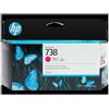 HP Cartuccia di inchiostro magenta DesignJet 738 da 130 ml - 498N6A
