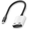 RIIEYOCA Adattatore di ricarica rapida da USB-C a occhiali AR 100W PD, Hub adattatore per occhiali AR Xreal 8K@60Hz, per Switch, Steam Deck, ROG Ally, telefono, Viture, Rokid