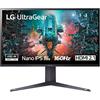 LG 32GQ950 UltraGear Gaming Monitor 32 UltraHD 4K NanoIPS 1ms HDR 1000, 3840x2160, G-Sync Compatible e AMD FreeSync Premium Pro 160Hz, HDMI 2.1 VRR (HDCP 2.2), Display Port 1.4, Flicker Safe, Nero