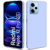 HS Products HSP Cover per Xiaomi Redmi Note 12 Pro+ 5G [repellente alla polvere] Custodia protettiva in silicone TPU premium | antigraffio antiurto | Protezione fotocamera | Vestibilità perfetta sottile Azzurro