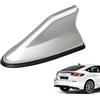 WeFoonLo Copertura per antenna auto, sostituzione del segnale radio aereo del tetto con nastro adesivo per auto, SUV, camion, base decorativa per antenna e migliora il segnale (Argento)