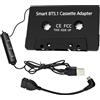 MeYuxg Adattatore a cassetta Bluetooth per auto, aggiornamento con cassette Bluetooth 5.1 per autoradio adattatore per cassetta auto con microfono Hi-Fi stereo vivavoce per smartphone/MP3/lettore CD