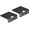 QUARKZMAN Galleggianti Altoparlante Mensole Metallo Altoparlante Parete Supporto Studio Monitor Altaparlante Scaffale Nero 2pz