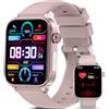 Marsyu 2026 Nuovo Smartwatch Donna con ECG/Pressione Sanguigna/Acido Urico/Sonno//Emozioni/Fatica/Cardiofrequenzimetro/BMI/HRV,1,96 Orologio Salute con Telefono/Pulsante SOS, per iOS Android