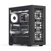 AeroCool Custodia Mid Tower D502A, pannello frontale in rete, supporto radiatore da 360 mm, 11 slot per ventole, GPU 400 mm, ATX/m-ATX/mini-ITX, filtri antipolvere magnetici, struttura in acciaio SPCC