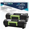 LCL Cartucce di Toner Compatibile 51B2000 51B00A0 2500 Pagine (2Nero) Sostituzione per Lexmark MS317 MS317DN MS417 MS417DN MS517 MS517DN MS617 MS617DN MX317 MX317DN MX417 MX417DN MX517 MX517DE MX617