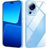 HS Products HSP Cover per Xiaomi 13 Lite - Antiurto e Perfettamente Aderente | Custodia in Silicone TPU con Microdots Anti-Ingiallimento e Protezione Fotocamera - Trasparente