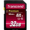 Transcend TS32GSDU1 Scheda di Memoria SDHC da 32 GB, Classe 10 UHS-I Premium