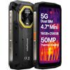 Ulefone Armor Mini 20T Pro 5G Imaging Termico (Lepton 3.5) Smartphone Rugged, Dimensioni Palmari, 16GB+256GB, Batteria 6200mAh Ricarica Wireless, Fotocamera 50MP, 4.7 HD+, IP68 IP69K Android 14, NFC