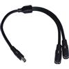 FUXIU DC8020 Y Splitter Cavo Adattatore 14AWG Cavo di Alimentazione Filo 1 Maschio A 2 Femmina Per Pannello Solare Ricarica 40cm Lungo Nero
