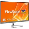 Viewsonic VX Series VX3276-4K-MHD monitor piatto per PC 81,3 cm (32) 3840 x 2160 Pixel 4K Ultra HD LED Argento