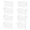 Alipis Custodia per Cassette in Plastica Pp Resistente 8 Pezzi Protezione Robusta e Portappunti Comodo, per Uso in Movimento e Organizzazione della Musica
