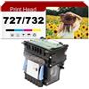 ZHJQDS Testina di stampa 727/732 B3P06A compatibile per stampanti Per HP T1500, T1530, T1600, T1600dr, T2500, T2530, T2600, T2600dr, T3500, T920, T930, 3600, 3600dr 1 pack