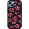 LA CASA DE LAS CARCASAS Custodia per iPhone 13 ufficiale Naruto, Akatsuki, per proteggere il tuo cellulare, in silicone liquido, nero, flessibile, con licenza ufficiale