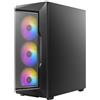 ANTEC Serie AX AX61 Elite, pannello frontale in rete ad alto flusso d'aria, 4 ventole ARGB da 120 mm incluse, pannelli laterali in vetro temperato, fino a 8 ventole contemporaneamente, supporto