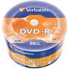 Verbatim Dvd-R 4325 - Mandrino Avvolgente da 4,7 GB, 16 x 50, Colore: Argento