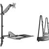 Digitus Postazione Di Lavoro Flessibile Per Lavorare In Piedi O Seduti, Montaggio A Parete, Schermo Singolo (single SiT-Stand Workstation - Wall Moun