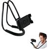 Xfaiz Supporto per cellulare Lazy da appendere al collo, supporto flessibile a bracci lunghi, clip, supporto girevole a 360 gradi, regolabile liberamente, multifunzione per scrivania, letto