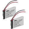 vhbw 2x batteria compatibile con Jabra Pro 923, 920, 935, 930, 900 auricolari cuffie wireless (250mAh, 3,7V, Li-Poly)