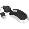 LiebeWH Mini Mouse Portatile Cavo Retrattile con Superficie Lucida Alla Moda Plug and Play per Viaggi Mouse di Piccole Dimensioni per Bambini ABS e PVC