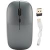 Vikye Mouse ricaricabile, mouse wireless portatili sottili per tablet PC portatile con connessione stabile, basso rumore, adatto per computer, sensibile e (GREY)