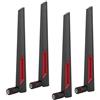 Kafuty-1 Kafuty per ASUS AC68U AC88U AC66U Antenna Router Wireless 8DBi con interfaccia RP-SMA, Materiale di Alta qualità Adatto per Router Wireless a Doppia frequenza 2.4G/5G.(4 Pezzi)