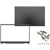 WANGHUIH Coperchio posteriore LCD + lunetta + cerniere dello schermo compatibile con computer portatile Dell Vostro 15 3510 3511 3520 3525