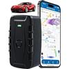 TKMARS Localizzatore GPS per Auto,20000mAh Batteria GPS Traker Senza Abbonamento Ip67 Magnetico Impermeabile Molteplici Modalità di Allarme App Gratuita TK918