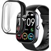 Blueshaweu Custodia per smartwatch T60 1,91, flessibile TPU protezione completa con pellicola protettiva antigraffio Custodia compatibile con uaue/Dyurwa/‎CASCHO/Matast T60. (Nero)