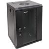 HMF 63309-02 Armadio rack 10 pollici, Armadio di rete | 9 U | Completamente Assemblato | 31,2 x 30 x 48,3 cm | nero